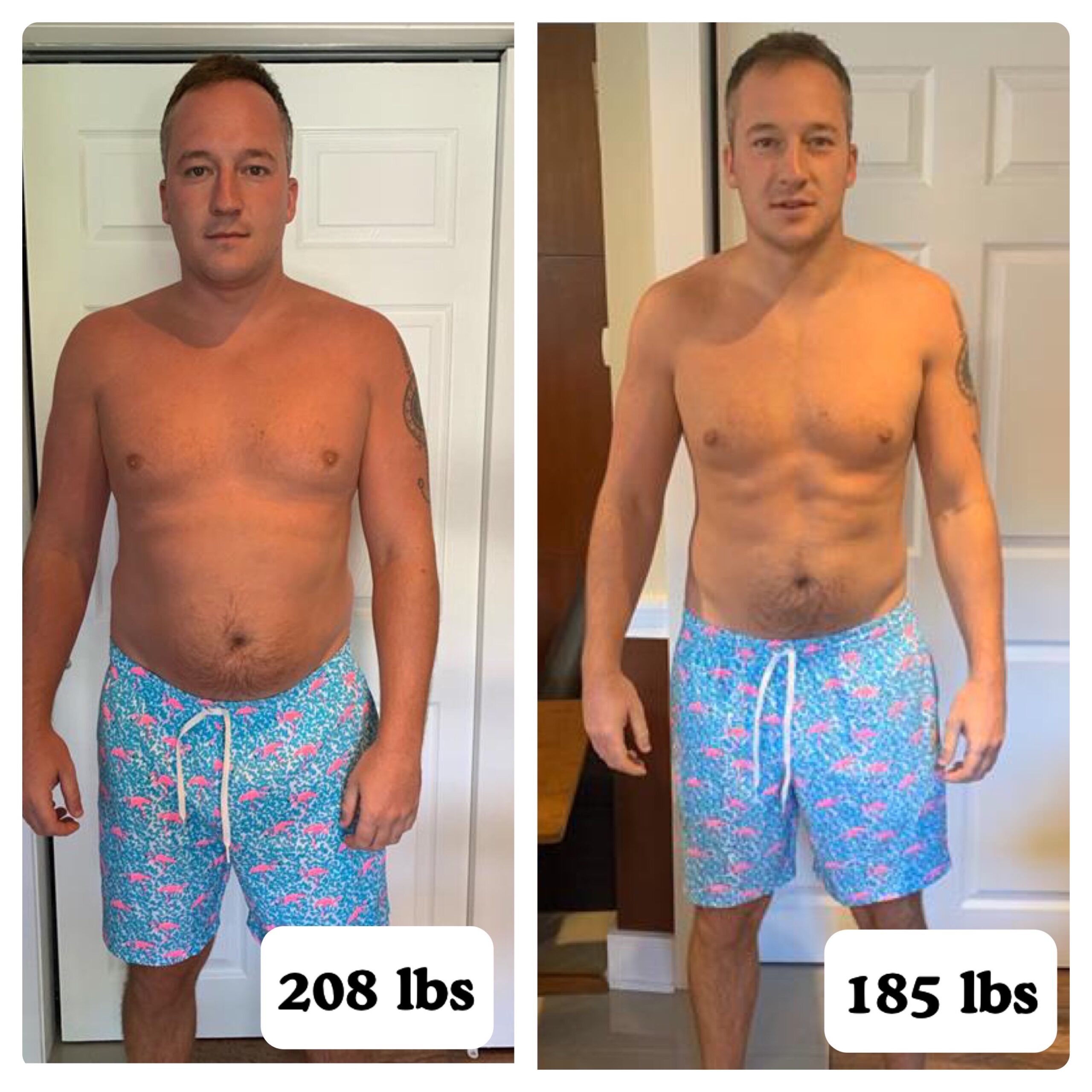 23 lb recomp with abs